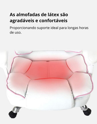 Cadeira De Escritório Luxo Presidente Alto Padrão Executivos Bege