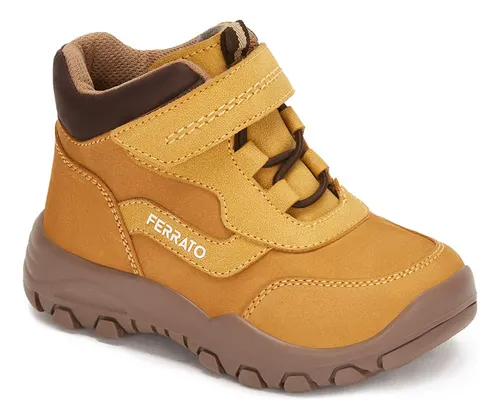 comprar Botin Ferrato Ajuste Velcro Para Niño Amarillo