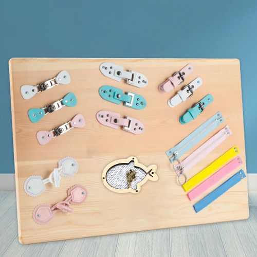 2 Montessori Busy Board Sequin Con Áureo Con Áureo