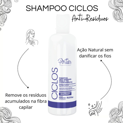 Portier Ciclos Shampoo Anti-resíduos 500ml Original