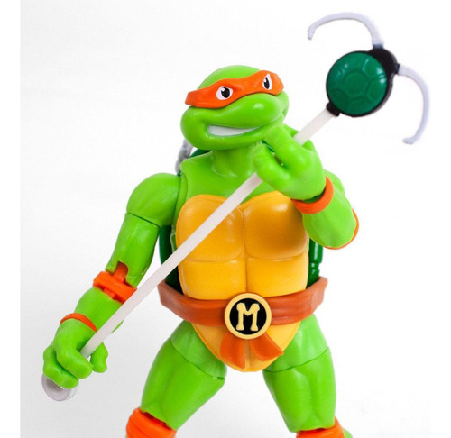 Figura Miguel Angelo Tortugas Ninja Articulada Bst Axn 5 In