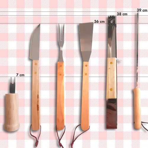 Imagen 3 de 8 de Set De Asado Parrilla Asador 10 Piezas C/ Estuche | Giveaway
