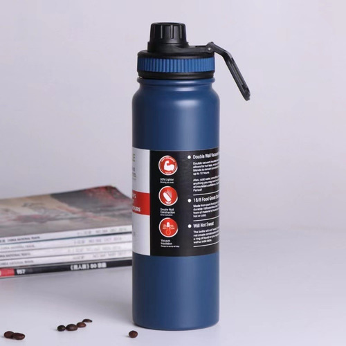Termo Acero Para Agua Cafe Te Acero Invierno Verano 800ml