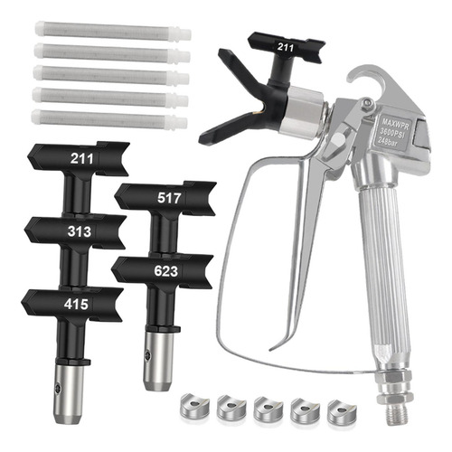 Kit De Rociador De Pintura Piezas De Pintura Suministros Con