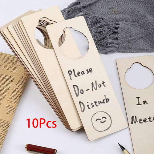 10 Piezas Perillas De Puerta De Madera Sin Rectángulo