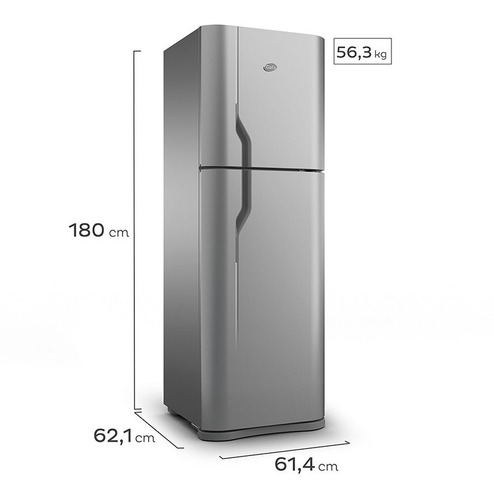 Imagen 7 de 10 de Heladera Con Freezer 374 Lts Gafa Hgf387af Gris Plata Outlet