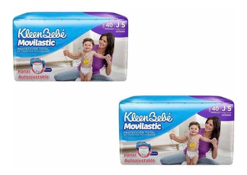 Pañales - Kleenbebé Movilastic - Etapa5 Unisex - 80 Pzas -
