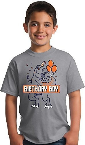 Camiseta De Cumpleaños Para Niño Con Diseño De Dinosaurio