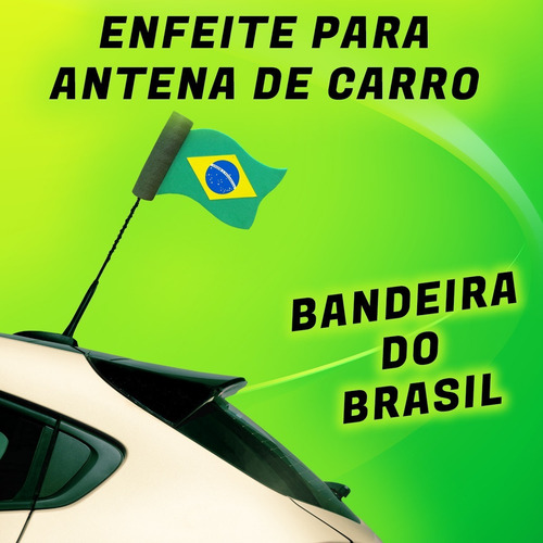 Enfeite Para Antena De Carros Bandeira Do Brasil