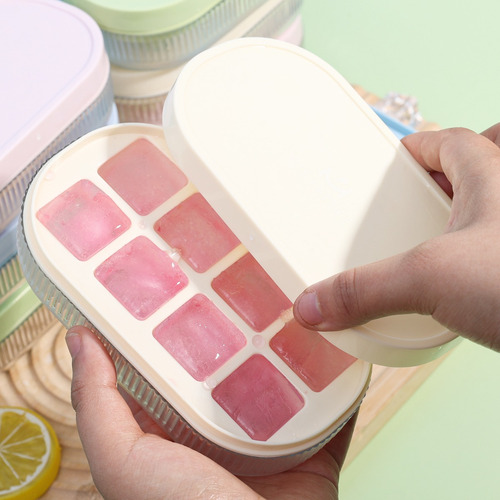 Bandejas De Hielo Para Hacer Cubitos De Hielo Con Tapa, Mold