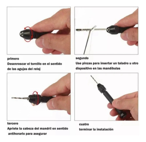 Taladro Manual Miniatura Joyeria Modelismo Con 25 Brocas