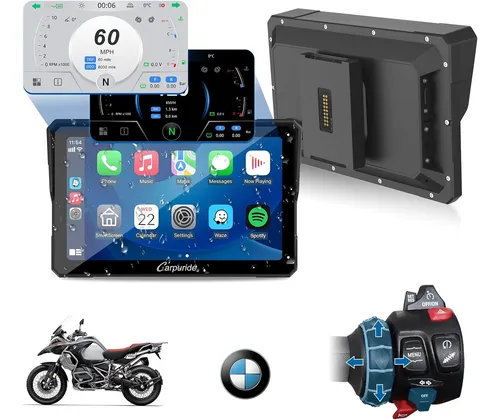 Tela De Navegação Automática Carpuride W702bs Moto Carplay
