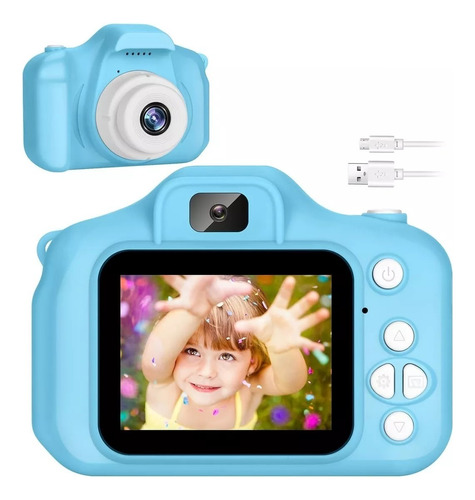 Mini Cámara Digital Niños 1080p Fotos Video Infantil Correa