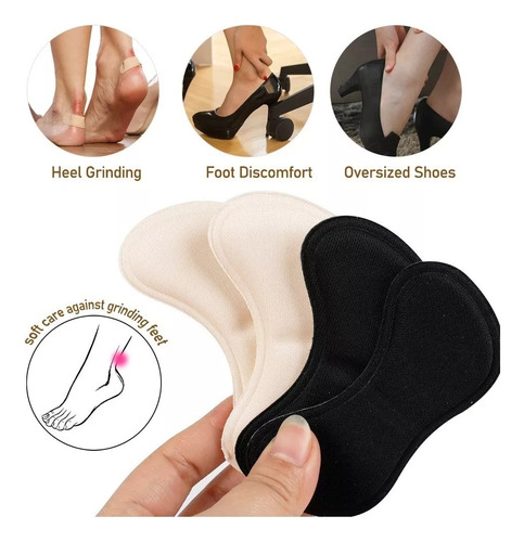 2 Pares Protectores Talón Autoadhesivos Esponja Zapatillas