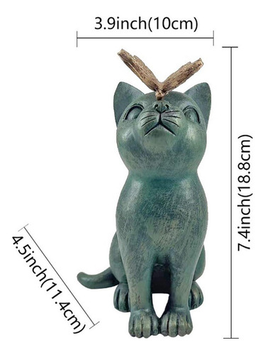 Figura De Con Mariposa, Estatua De Jardín, Escultura Animal