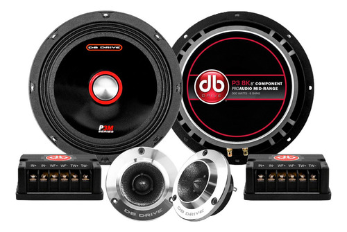 Set De Medios Rangos Db Drive P3 8k 8plug Pro Audio Open