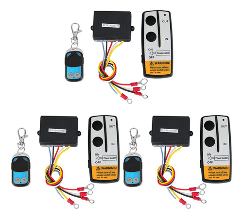 Juego De 3 Controles Remotos Inalámbricos Con Cabrestante De