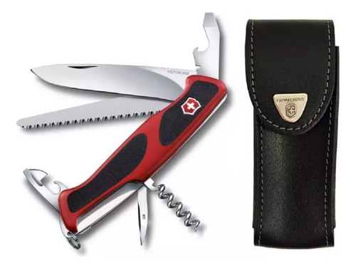 Cortaplumas Victorinox Rangergrip 55 Roja 12 Usos + Funda