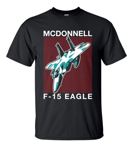 Playera Mcdonnell Douglas F-15 Eagle Avion Guerra Arte M1789