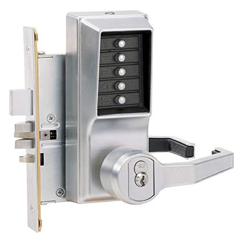 Lever Mechanical Pushbutton Lock Key Bypass Mortise Prep