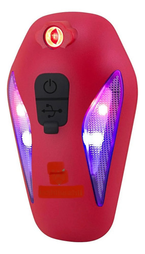 Luz Led Trasera Bicicleta Recargable Usb Proyección Laser Batería De Litio ,recargable Por Usb, Luz De Conducción Al Aire Libre, 4 Modos, Resistente Al Agua Ipx5,