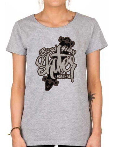 Remera De Mujer Board Riders Skater Original