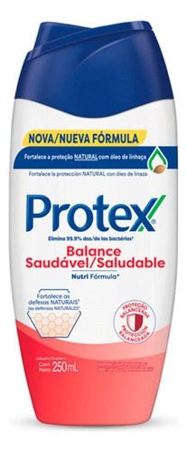 Sabonete líquido Protex Balance Antibacteriano em líquido 250 ml