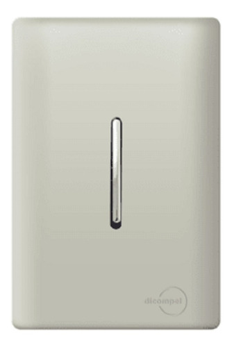 Interruptor 1 Tecla Simples Vertical Novara Champanhe