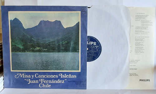 Vinilo Lp Inserto - Misa Y Canciones Isleñas Juan Fernández