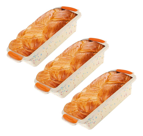 Molde De Pan, Molde De Panadería De Silicona De 3 Paquetes,