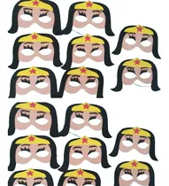 Comprar Antifaz Mujer Maravilla Goma Eva Cotillon Superheroes Mujer