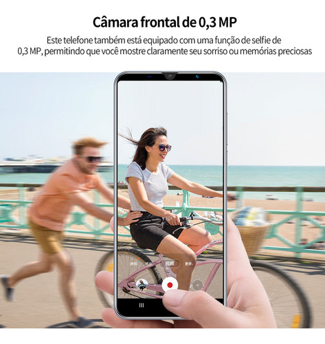 P Smartphone Android Ouro Ip13 Pro 5 Pulgadas Ram 512 Mb