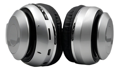 Audifonos Diadema Plegable Bluetooth Fm Manos Libres Usb Color Plateado Color de la luz Agua