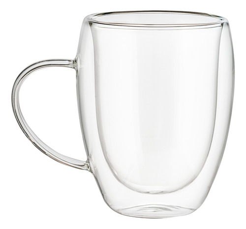 Caja 24 Piezas Taza De Vidrio Borosilicato Doble Pared 350ml