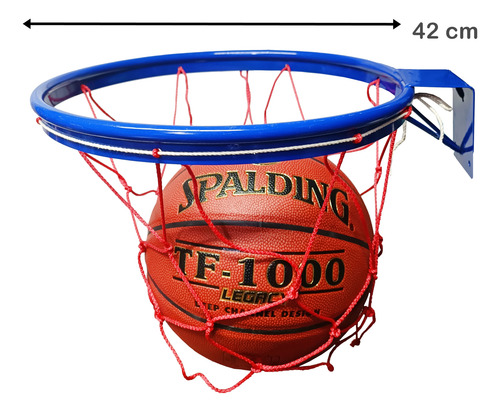 Aro De Basquetbol Baloncesto 42 Cm Con Red