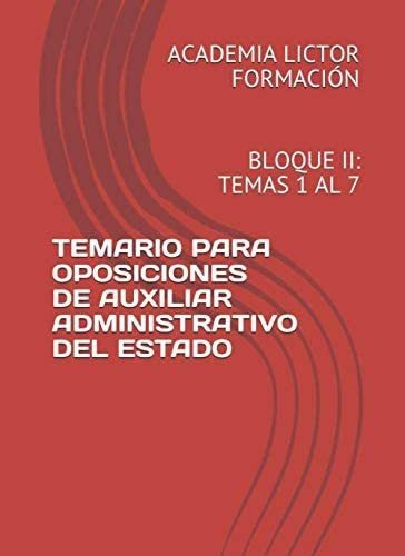 Libro: Temario Para Oposiciones De Auxiliar Administrativo D
