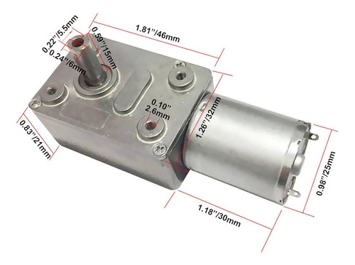 Motor Reversible Turbo Motor Reductor Dc 12v Gw370 X Rpm