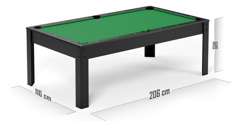 Mesa De Billar Pool Convertible Accesorios Y Mesa De Comedor