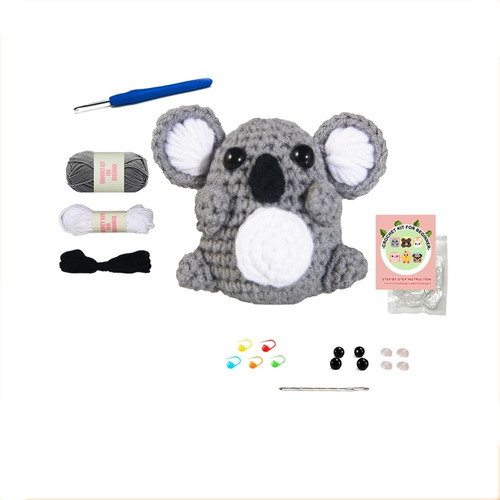 Kits De Ganchillo Diy Lindo Koala Craft Adultos Y Niño...