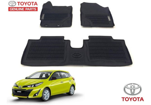 Tapetes Hule Uso Rudo Toyota Yaris Hatchback 2018 Original