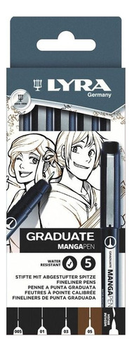Tiralíneas Lyra Graduate Manga 5un Diferente Grosor