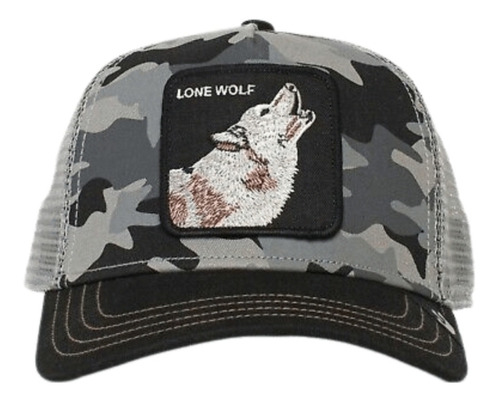 Gorra Goorin Bros Lone Wolf Camuflaje Gris