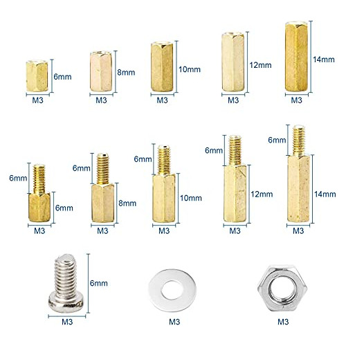 Tornillos M3 Para Placa Base De 910 Piezas