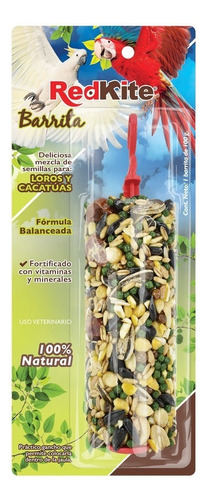 Barrita Semillas Aves Loros Cacatuas 100gr Alimento Red Kite