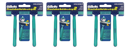 Aparelho Prestobarba Com 2 Ultragrip Cabeça Movel - Kit 3un
