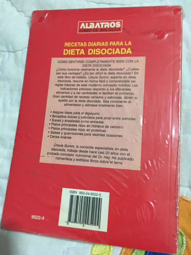 Recetas Diarias Para La Dieta Disociada Autor Ursula Summ