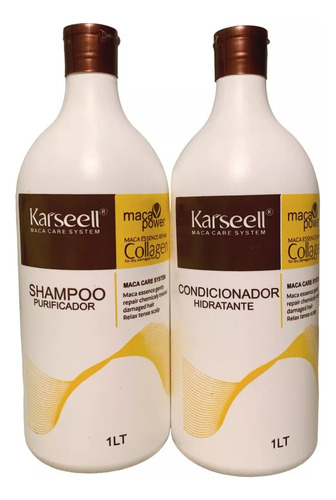 Kit Karseell Collagen Shampoo Condicionador Mascara E Óleo