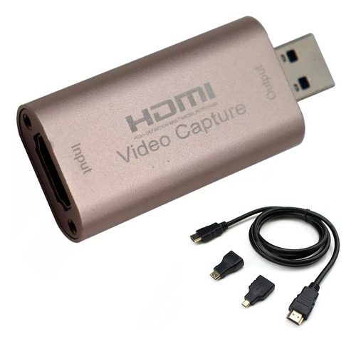 Capturador De Video 3.0 Hdmi A Usb Full Hd 1080p