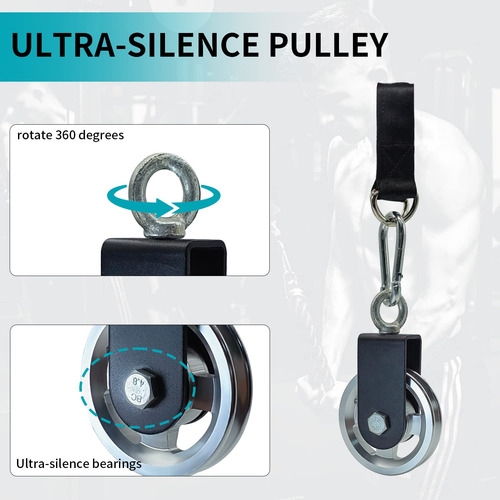 Accesorio Sistema De Polea Para Cuerda De Triceps Maquina