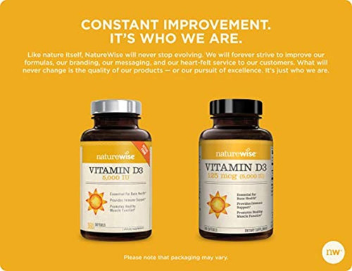 Suplemento Naturewise Vitamina D3 5000 iu En Aceite De Oliva